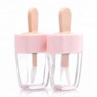 Cute 3ml Plastic Pp Ice Cream Shaped Empty Lipstick Tube / Lipgloss Packaging Container / Bottle Tube For Cosmetics