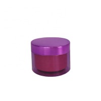 High quality empty round shape 80ml 100ml cosmetic cream hair gel plastic PET jar with screw lid