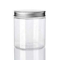 Round Empty 50/60/80/100/120/150/180/200/250/300/350/400/500 ml Cream Clear Plastic PET Jar